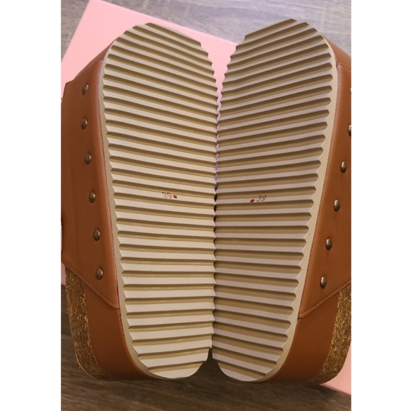 🆕️ FREE PEOPLE INTENTIONALLY COOPER-2 LEATHER PLATFORM SANDAL US 9 Boho Grunge - Picture 16 of 16